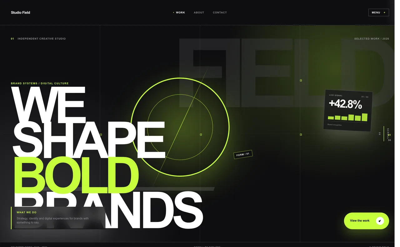 Oversized Typography